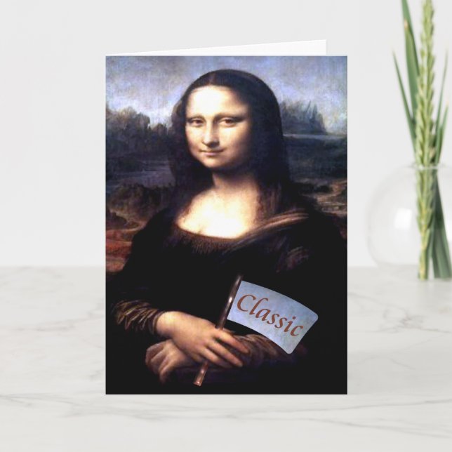 Mona Lisa Classic Birthday Gifts Kort (Framsida)