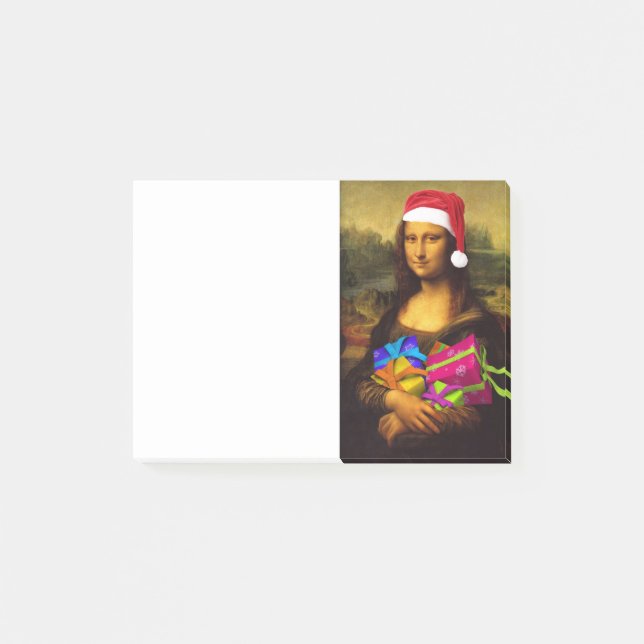 Mona Lisa Comes as Jultomten Post-it Block (Framsida)