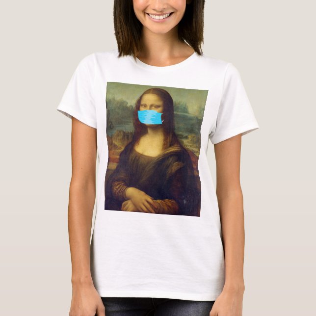 Mona Lisa covid19 T Shirt (Framsida)