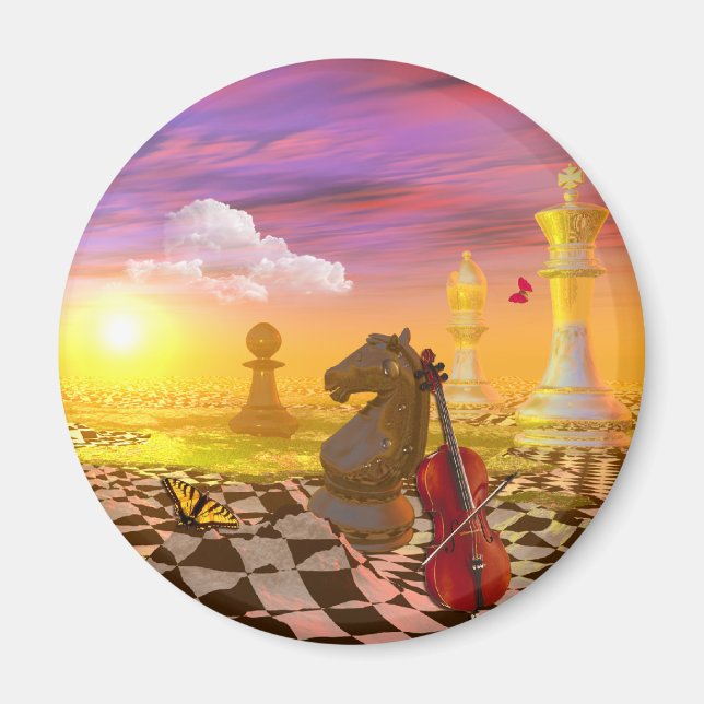 Mona Lisa da vinci surrealism Magnet (Framsidan)