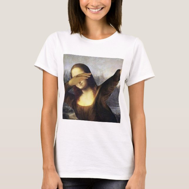 Mona Lisa Dab, PopCulture, dabbing T Shirt (Framsida)