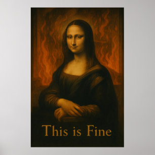 Mona Lisa Det här är Bra Meme Poster
