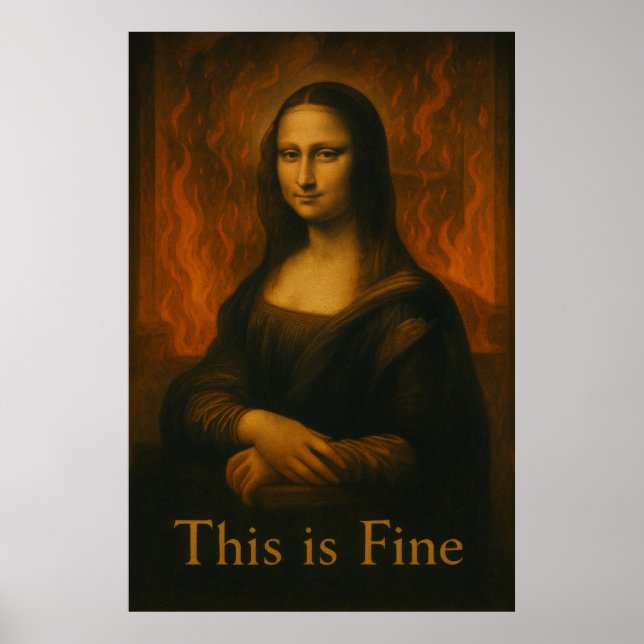 Mona Lisa Det här är Bra Meme Poster (Framsidan)