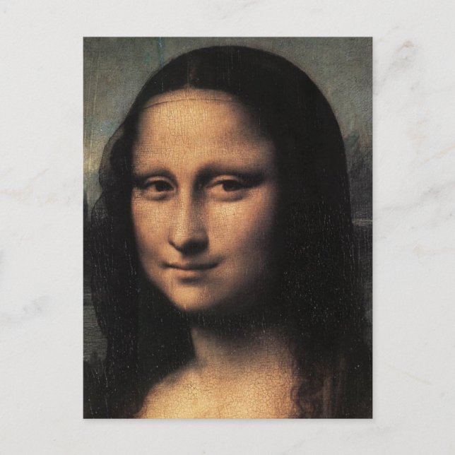Mona Lisa (detaljer) Vykort (Framsida)