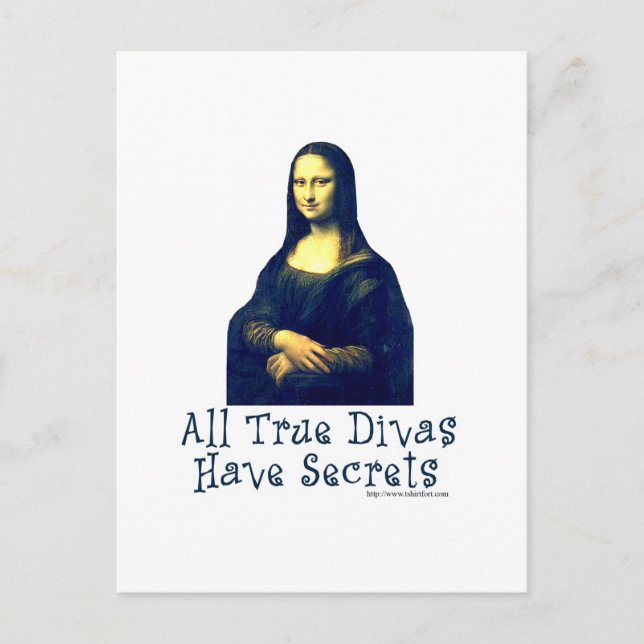 Mona Lisa Diva Secrets Vykort (Framsida)