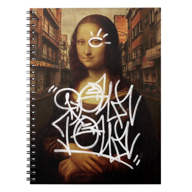 Mona Lisa Downtown Anteckningsbok (Framsidan)