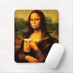 Mona Lisa dricker öl, Beer älskare Musmatta