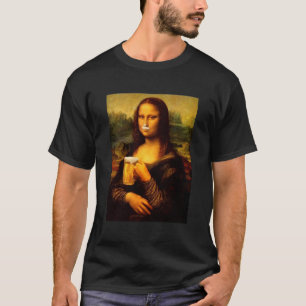 Mona Lisa dricker öl, Beer älskare T Shirt