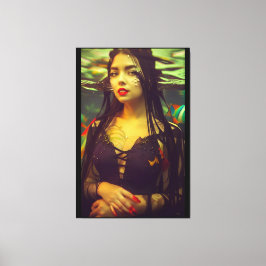 Mona Lisa eller en sexig undervattensvampyr Canvastryck