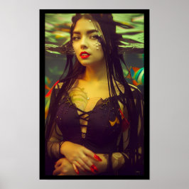 Mona Lisa eller Sexy Underwater Vampire Poster
