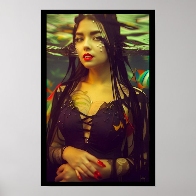 Mona Lisa eller Sexy Underwater Vampire Poster (Framsidan)