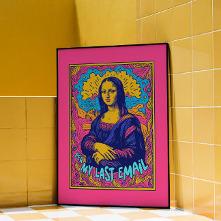Mona Lisa Email Wall Art Poster