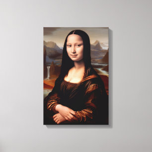 Mona Lisa: En Contemporary Reimagination II Canvastryck