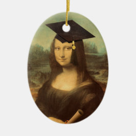 Mona Lisa Examen Hatt Julgransprydnad Keramik