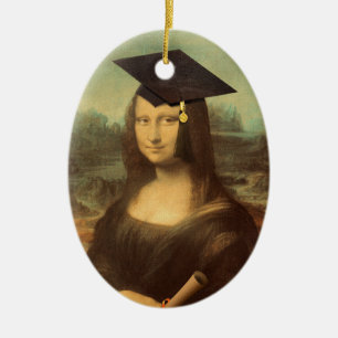 Mona Lisa Examen Hatt Julgransprydnad Keramik