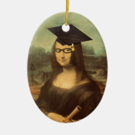 Mona Lisa Examen Hatt Julgransprydnad Keramik