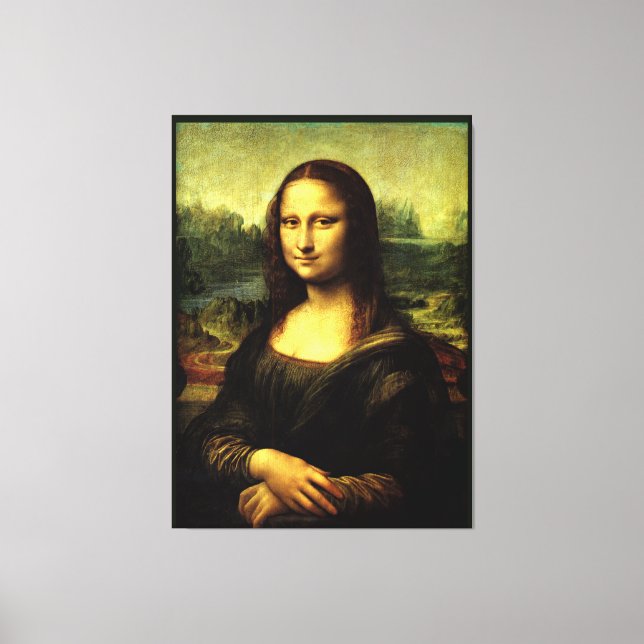 Mona Lisa, finkonst målning, Canvastryck (Framsida)