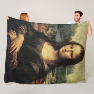 Mona Lisa Fleece Blanket