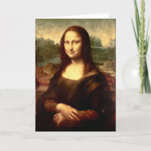Mona Lisa Folded Helgdag Card