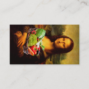 Mona Lisa föredrar sund mat Visitkort