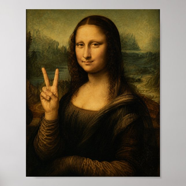 Mona Lisa Fredstecken Affisch (Framsidan)