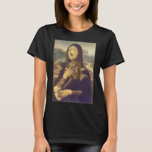 Mona Lisa Funny Ansikte T Shirt
