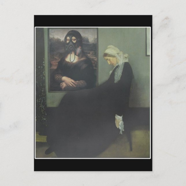 Mona Lisa Gassade Whistlers Mor Vykort (Framsida)