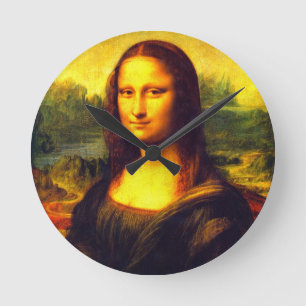Mona Lisa-gåva Rund Klocka