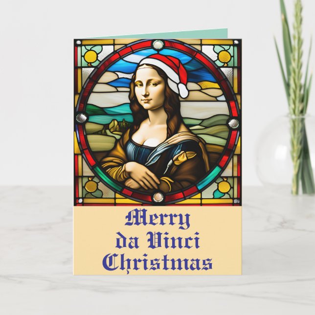 Mona Lisa Glasmosaik Jul Kort (Framsida)