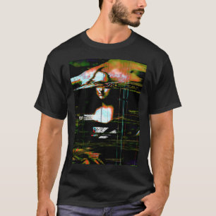 Mona Lisa Glitch T Shirt