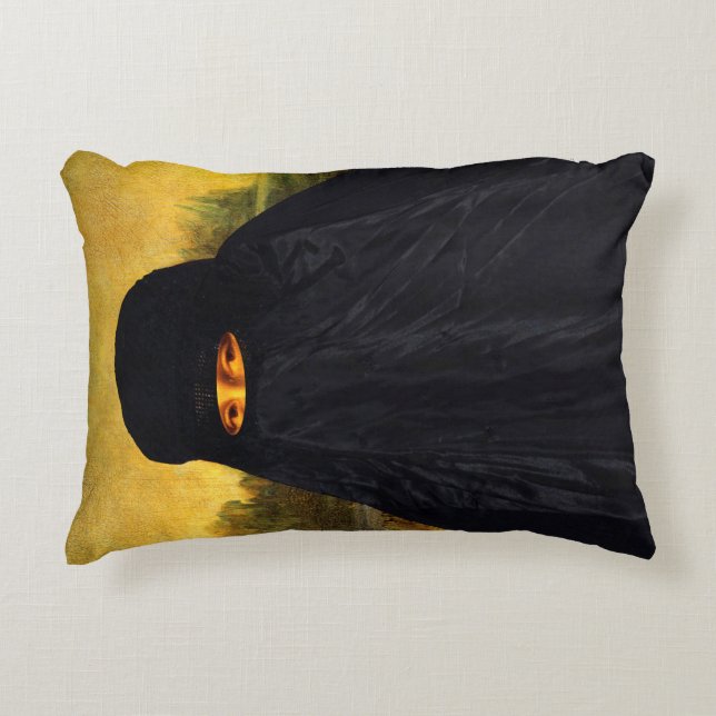 Mona Lisa Gömt BeBakBurqa Prydnadskudde (Framsidan)