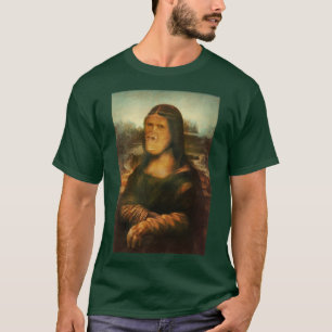 Mona Lisa Gorilla Ape T Shirt