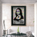 Mona Lisa Graffiti Street Art Pop Culture Poster<br><div class="desc">Den här teckningen visar en ny version av berömden Mona Lisa av Leonardo Da Vinci. Användningen av graffiti och gatukonst stil var till ge en snyggt- och trendig till konsten. Bakgrunden till Multi Färg mönster gav en fin kontrast till den kvarvarande väggkonsten. Njut!</div>