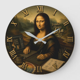 Mona Lisa Graphic Designer Digital Creative Studio Stor Klocka