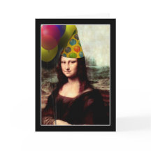Mona Lisa Grattis på födelsedagen Party Hat