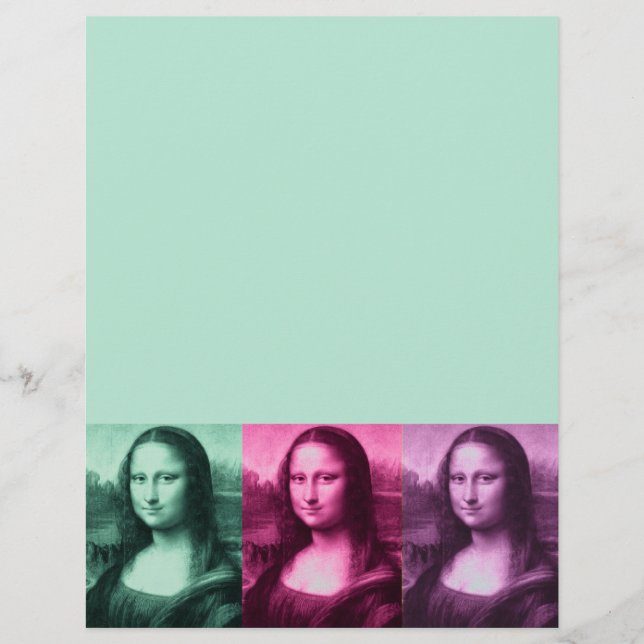 Mona Lisa Grönt Rosa Lila (Framsida)