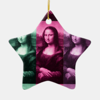 Mona Lisa Grönt Rosa Lila Julgransprydnad Keramik
