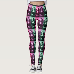 Mona Lisa Grönt Rosa Lila Leggings