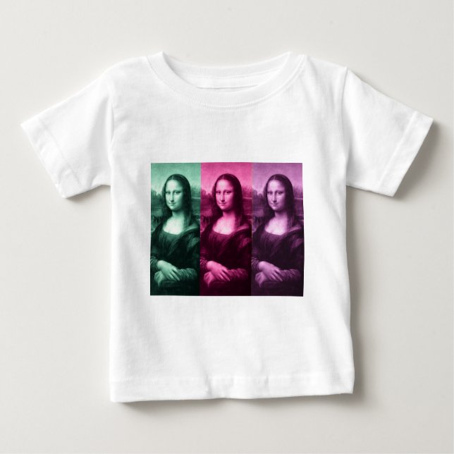 Mona Lisa Grönt Rosa Lila Tee (Framsida)