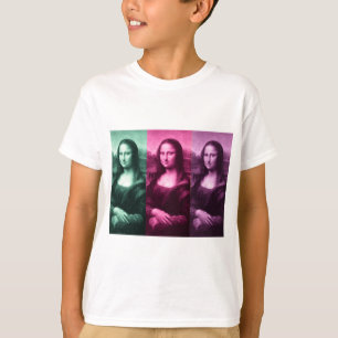 Mona Lisa Grönt Rosa Lila Tee