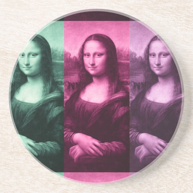 Mona Lisa Grönt Rosa Lila Underlägg (Framsidan)
