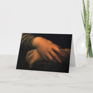 Mona Lisa - händer Kort