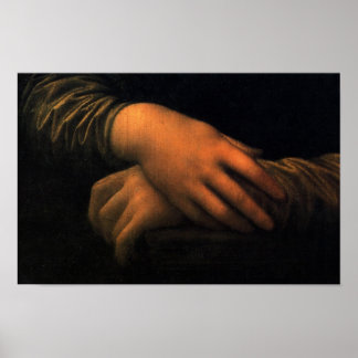 Mona Lisa - händer Poster