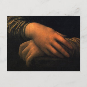 Mona Lisa - händer Vykort