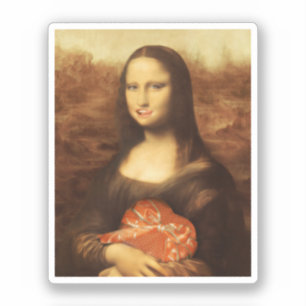 Mona Lisa Heart Alla hjärtans dag Kyss Klistermärken