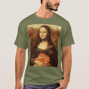 Mona Lisa Heart Alla hjärtans dag Kyss T Shirt