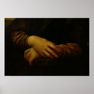 Mona Lisa, hennes händer, 1503-06 Poster