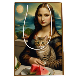 Mona Lisa & hennes katt  -  Sommarstämning \