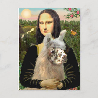 Mona Lisa & Her Llama Vykort