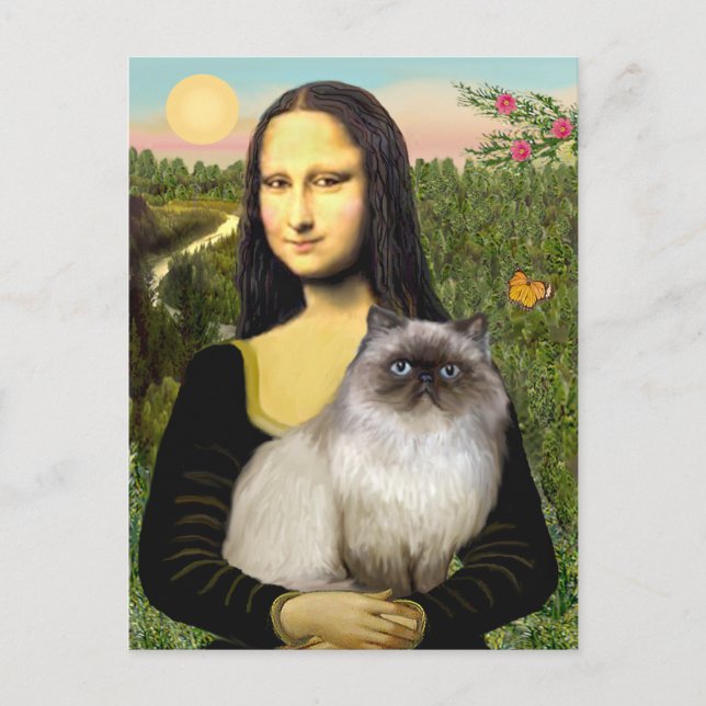 Mona Lisa - Himalayan cat 7 Vykort (Framsida)
